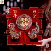 💕臺灣囍事💕結婚喜字貼婚房佈置房門臥室門囍字大門專用裝飾喜字結婚用品大全