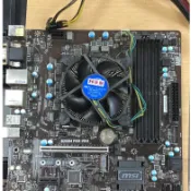 MSI B250M 主機板 含 i5 7400 支援 M.2 有擋板 電池有換新