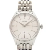 【DOKODEMO】近全新 Oris Artelier Date Diamond 01 561 7724 4051 SS 銀色自動腕錶 0121 [二手] ORIS