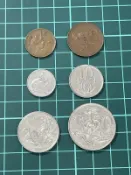 非洲 南非 196X年開始 早期 鳥類、植物、動物幣 1分~50分 套幣 錢幣 硬幣-6枚一套 (黃18)