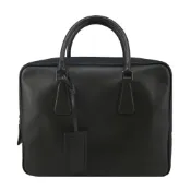 PRADA 普拉達 Saffiano牛皮公事包(黑色)