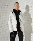 DryDog 跩狗嚴選 跩狗嚴選 極度乾燥 Superdry Motion 15k高係數防水透氣 雪衣 外套 滑雪 防寒 風衣 全白 科技保溫棉 鋪棉夾克