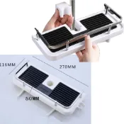 生活用品 蓮蓬頭桿置物架 昇降桿收納架 蓮蓬頭桿沐浴乳置物架 無痕置物架 花灑升降桿置物籃 支架托盤 浴室