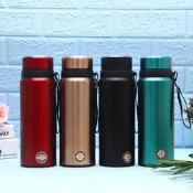 新款大容量不銹鋼保溫杯750cc-1000cc( 速出貨）(304）戶外運動便攜水壺創意登山騎行保溫瓶