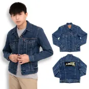 (店+)【LEVIS】剩S Levis 牛仔外套 後背 迷彩logo 男外套 長袖 丹寧 外套 品號:72334-0406 #7339