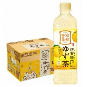 (店+)【Suntory 三得利】伊右衛門京都柚子茶 600ml 24入/箱(日本原裝)