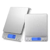 (店+)【愛Phone】電子秤 3Kg 中文版 電子秤 料理秤 家用秤 烘培秤 廚房秤 不鏽鋼電子秤 3000g 磅秤 電子磅秤 (非交易用秤)