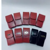 ☆小綺子 煙具★頭層牛皮打火機袋 / 套 NG款 / 新品 可穿皮帶 適合dunhill、Cartier長型打火機