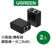 【綠聯】RJ45 網路線一分二分路器(2入)｜雙設備同時上網｜電腦｜路由器