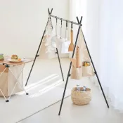(店+)韓國M+CAMP 戶外露營摺疊式三角置物掛架(附收納袋)