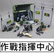 樂積木【現貨】第三方 作戰指揮中心 貨櫃 加特林 重機槍 非樂高LEGO相容 軍事 特種部隊 人偶 武器箱J775