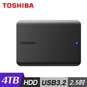 【三井3C購物網】【Toshiba 東芝】Canvio Basics A5 4TB 2.5吋行動硬碟