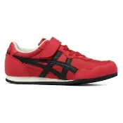【Onitsuka Tiger】鬼塚虎 KIDS紅底黑虎爪紋 SERRANO 大童鞋 休閒鞋 (1184A086-602)