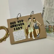 (店+)【預購】客製化手工書｜似顏繪款｜相簿人像似顏繪手工卡片手作週年紀念日情人節情侶禮物母親節父親節聖誕節生日感謝相冊相簿