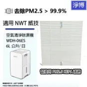 適用NWT威技WDH-06ES WDH06ES 6公升/日空氣清淨除濕機替換用HEPA濾網濾芯