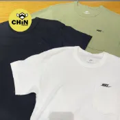 ☆CHIN代購☆ Nike 口袋 勾勾 電繡Logo 重磅短T DQ9296-100 白 黑 綠 刺繡 短袖
