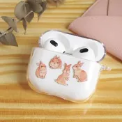 兔兔 透明 AirPods 保護套(硬殼/軟殼可選,支援所有 AirPods 型號