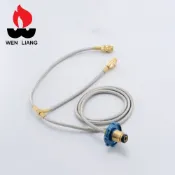 【Wen Liang  文樑 瓦斯桶雙孔 轉接器】ST-2003/瓦斯轉接頭/轉接頭/瓦斯分接頭/露營/悠遊山水