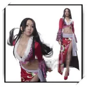 海賊王蛇姬女帝1:1精緻真實版套裝COS服 絨毛領 九蛇海賊團長王下七武海/波雅.漢考克 漢庫克 cosplay/魯夫/喬巴