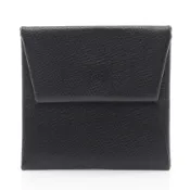 【DOKODEMO】[二手] 愛馬仕 HERMES 零錢包 Bastia Verso Verde Gris 黑色/Verde Gris 其他 Bastia Verso 黑色/Verde Gris