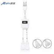 【蝦皮直營】Mayka 明家 轉接電源線1對2/1對3/1對4 30CM 180度旋轉插頭 過載保護