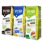 【光泉】養生三寶-無加糖高鈣牛奶/黑芝麻牛奶/珍榖堅果牛奶200mlx6入/組