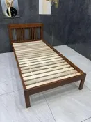台北二手家具 百豐悅 新北二手傢俱-二手 詩肯柚木 3尺 單人床架 單人床組 床底 床台 龜山二手家具推薦 大溪二手家具