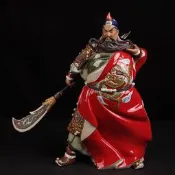 【樸緻精品】陶瓷關公神像 關聖帝君 義薄雲天 正氣凜然 法像莊嚴（GA-3269）