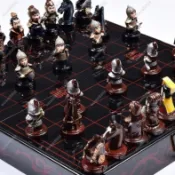 瑪琪亞朵🎍三國卡通立體象棋中國象棋3d立體人物益智男孩玩具學生生日禮物🌈wuwei890
