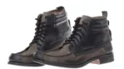 375美金賠售【TIMBERLAND】手工Boot Company 仿舊黑色皮革拼接棕色麂皮雷根鞋短靴休閒皮鞋現貨10M