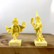 (小尊的)七爺、 八爺、大伯、二伯公仔、一組不分售、廟會 模型 陣頭 素體公仔