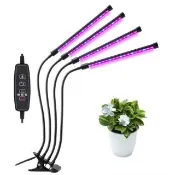 【ROYAL LIFE 皇室生活】LED可定時植物生長燈-三管 2入組(多肉植物燈/水草燈/花卉燈/夾燈/燈條/檯燈)