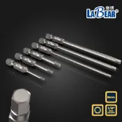 【LaBear】1/4“ 六角起子   9.5mm溝 50-150mm 電動六角批頭 六角起子頭 台灣製 公制