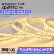 百家樂百貨市場 220v高壓led110V燈帶180珠5730超亮戶外防水廣告照明透鏡款軟燈條