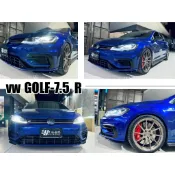 小亞車燈改裝-全新 福斯 VW Golf 7.5 R 專用 前保桿 前大包 素材 空力套件