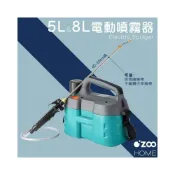 (店+)電動噴霧器【台灣現貨】【IC固保3個月】5L 8L噴藥機 消毒機 家用 打藥 高壓 農藥 不鏽鋼【OZOO HOME】