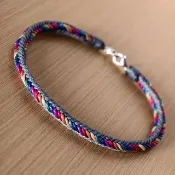低調不鏽鋼扣彩虹腳繩 衝浪繩 客製化 Customized Anklet