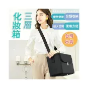 (店+)手提化妝包手提式化妝箱美容化妝箱帆布化妝箱美甲箱彩妝箱美髮工具箱專業化妝箱美甲美睫跟妝包化妝品收納箱手提化妝箱美甲收納箱