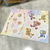 兩張一組 小魔女 doremi 貼紙 互動牆貼 開關貼紙 道具 羽月 音符 小桃子 小愛 變身器