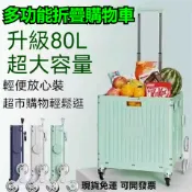 臺灣公司 免運 附發票 2025新款 加厚購物車 便攜折疊拉車 家用買菜小推車 快遞小推車  拉桿露營收納車 擺攤拖車