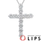 【DOKODEMO】Tiffany & Co.) 大型十字架鑽石項鍊 60007430 /D淨化草本：1.71克拉（吊墜尺寸：約2.6公分（高）x 1.9公分（寬）x 0.4公分（厚），鍊長：約55公分）Pt950（寬）x 0.4公分（厚），鍊長：約55公分）Pt950