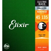 Elixir Nanoweb Bass 五弦 45-135 / 不鏽鋼 (14782)【桑兔】