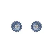 【Georg Jensen 喬治傑生】DAISY 耳環 藍色 (純銀 藍瓷琺瑯)