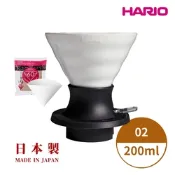 【HARIO】 SWITCH 磁石浸漬式02濾杯-200ml  白色 (有田燒) /咖啡濾杯/V型濾杯/V60/聰明濾杯/陶瓷濾杯/浸漬式/有田燒