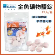 (店+)【Suisaku 水作】【春日水族】日本水作 金魚礦物鹽錠 礦物質 微量元素 氯化鈉 粗鹽 藍壽 獅頭 紅帽 金魚缸 提升免疫力 Suisaku