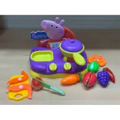 （二手玩具）Peppa pig 粉紅豬小妹音樂廚房組 搖擺音樂玩具 佩佩豬 廚房玩具 扮家家酒 過家家玩具