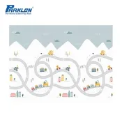 PARKLON韓國帕龍無毒地墊 - 單面切邊 - 快樂出遊