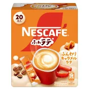 【現貨】日本進口 Nescafe 雀巢 輕柔泡沫 焦糖拿鐵 20入 焦糖瑪奇朵