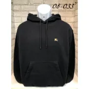 高雄凡賽斯歐洲精品 BURBERRY BBR BUR 左胸刺繡戰馬 背後刺繡字體格紋大戰馬 黑色 帽T 長T
