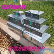 💕免運💕加厚鐵皮鍍鋅外賣工具箱家用收納箱大中小號多功能鐵制工具盒鐵箱